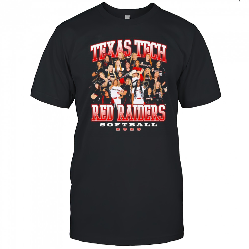 Texas Tech Softball 2025 Team shirt