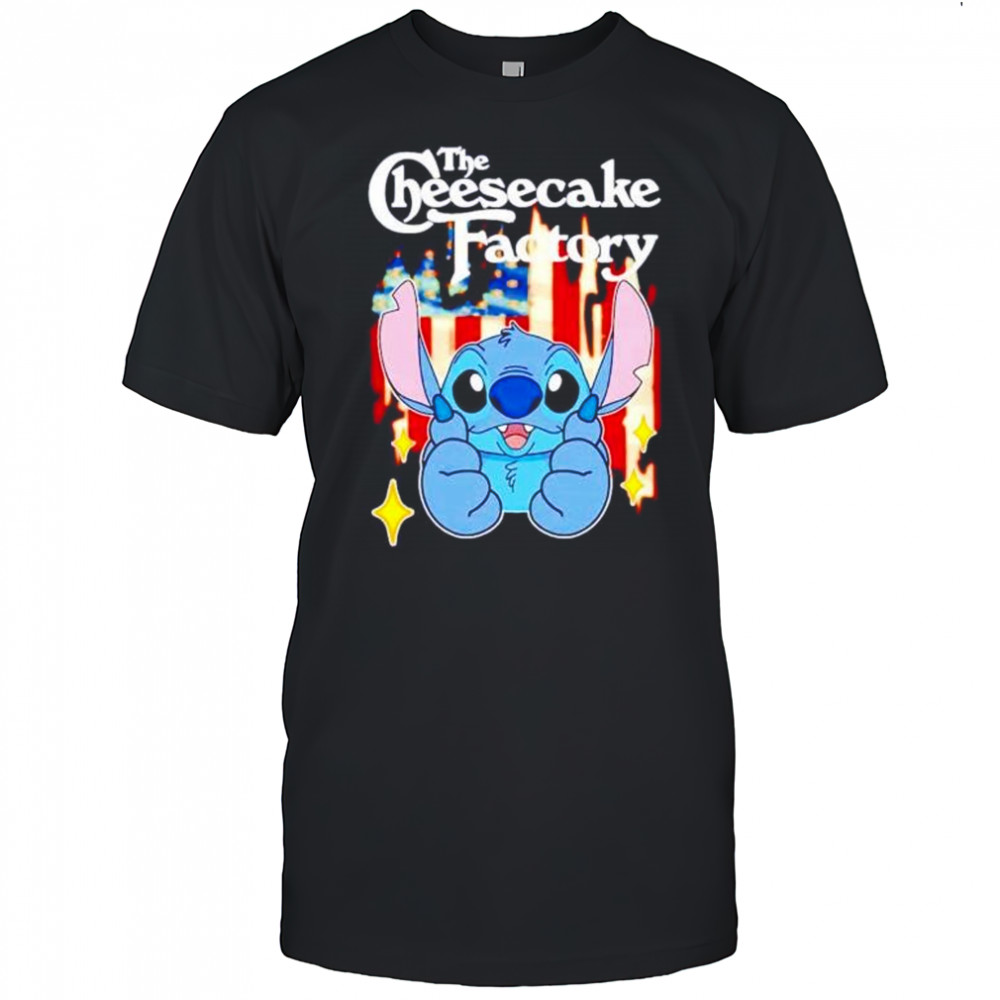 The Cheesecake Factory Stitch US flag 4th of July shirt