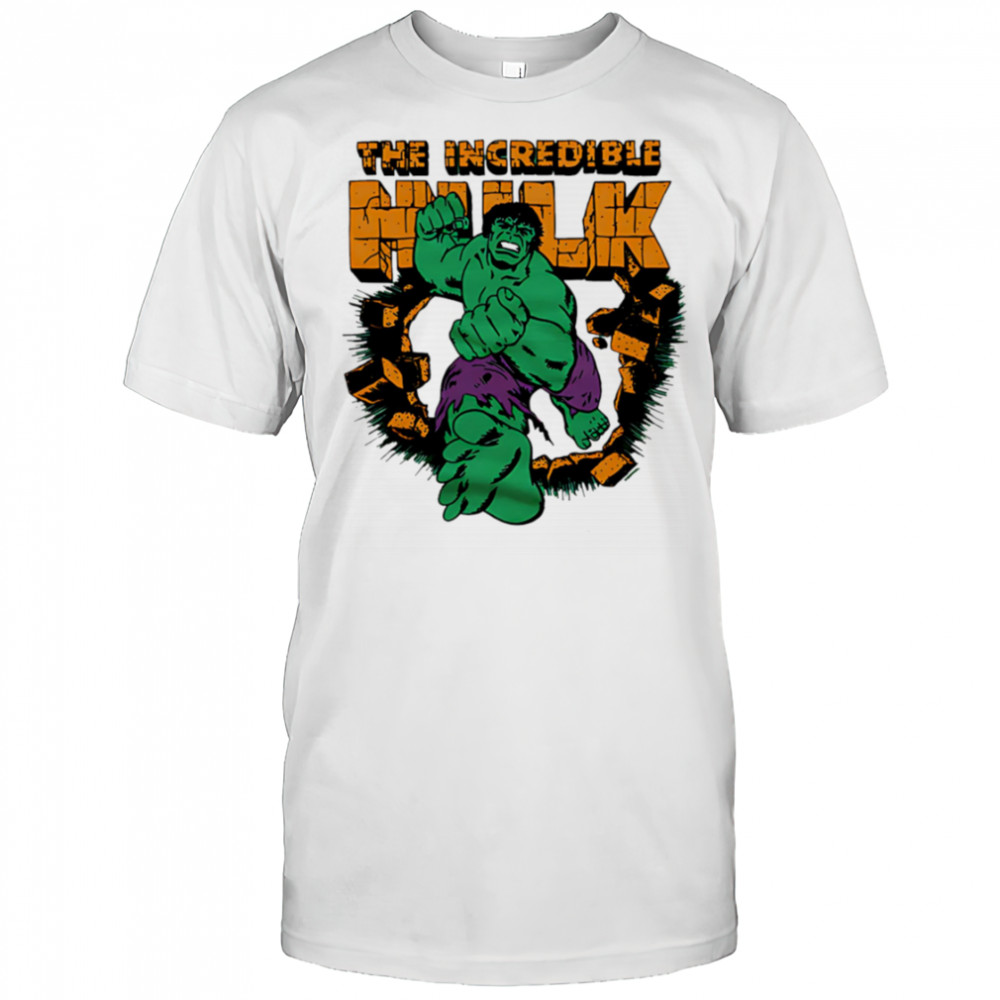 The Incredible Hulk break the wall shirt