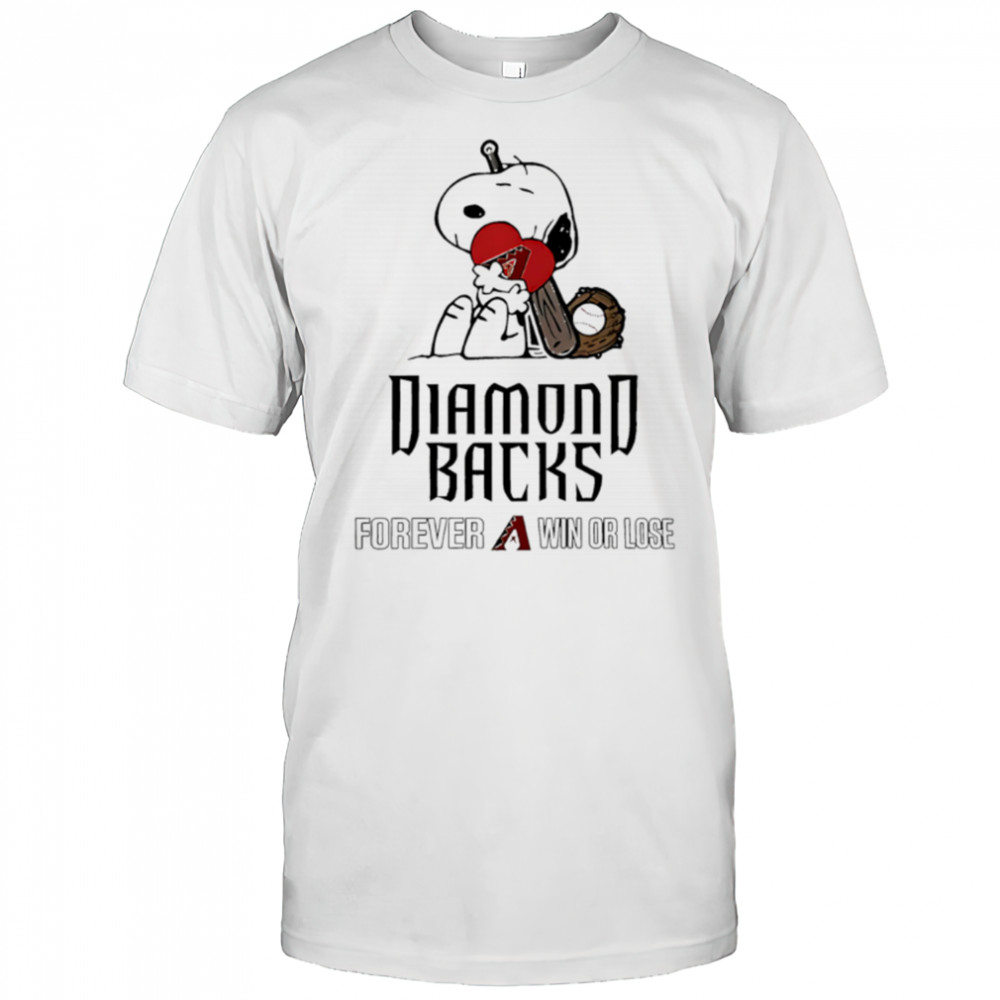 The Peanuts Movie Snoopy Forever Win Or Lose Baseball Arizona Diamondbacks shirt
