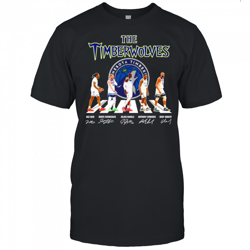The Timberwolves Abbey Road Naz Reid Donte Divincenzo Julius Randle signature shirt