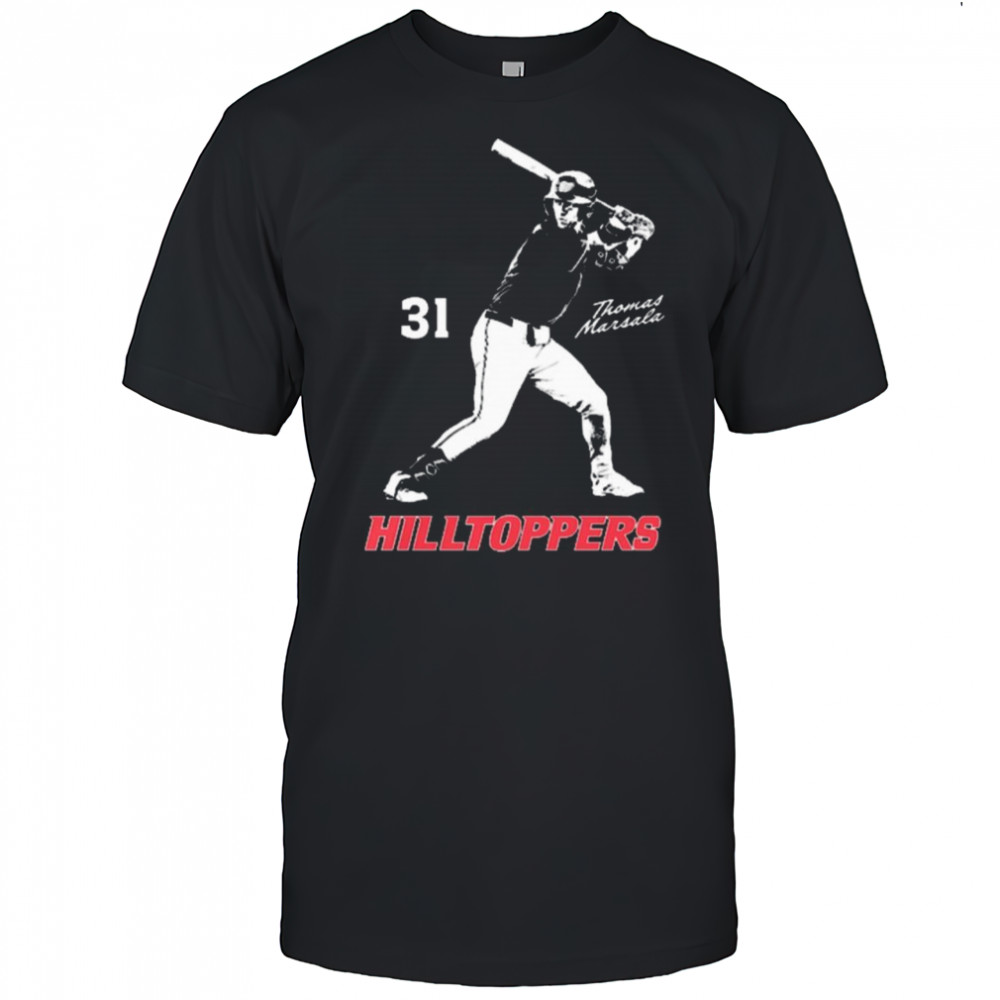 Thomas Marsala Illustrated 31 Western Kentucky Hilltoppers baseball NCAA Division I 2025 t-shirt