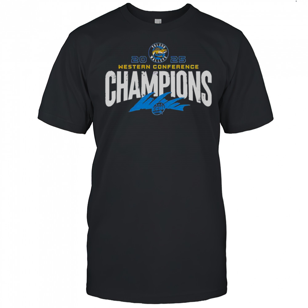 Toledo Walleye X 2025 ECHL Western Conference Champions Special T-Shirt