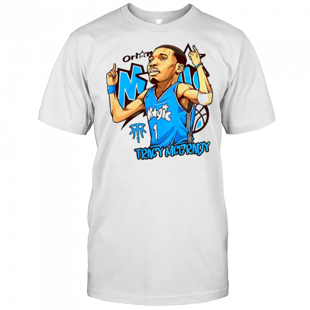 Tracy McGrady 1 Orlando Magic Basketball NBA cartoon shirt