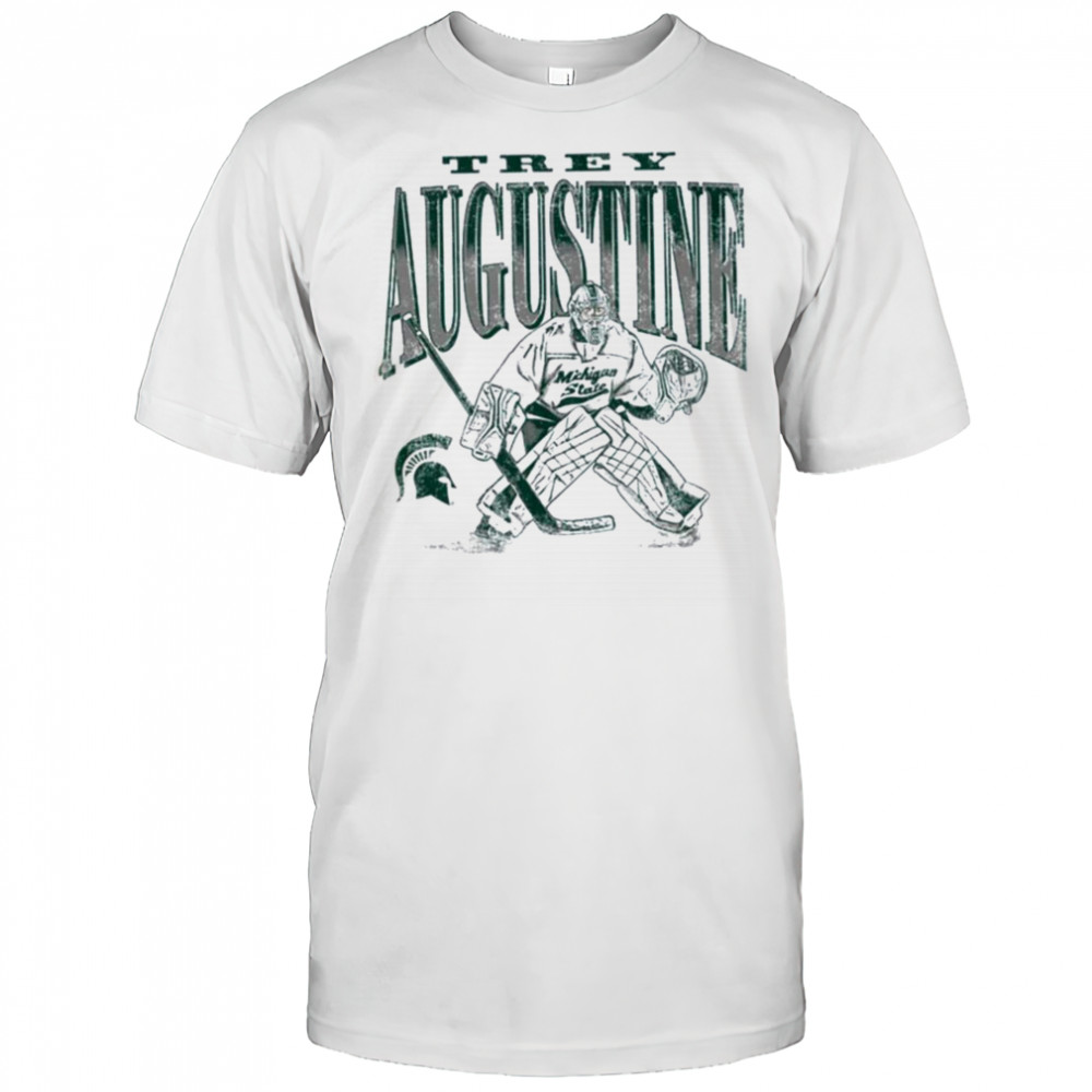 Trey Augustine Michigan State Spartans Hockey Goalie T Shirt