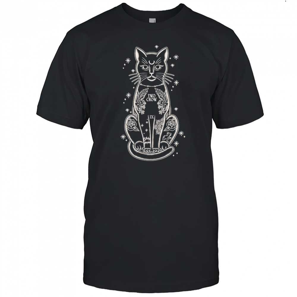 Two Crow Tattoo Cat T-shirt