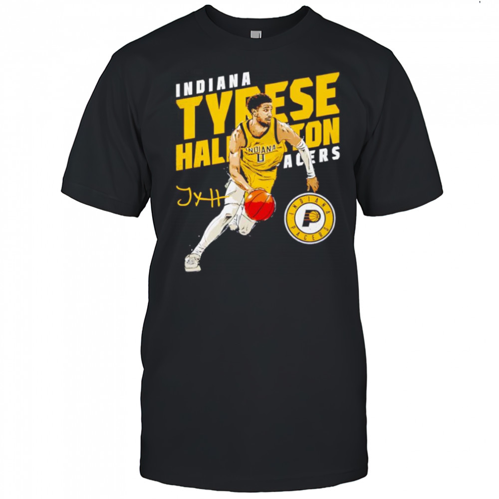 Tyrese Haliburton Indiana Pacers Slant shirt