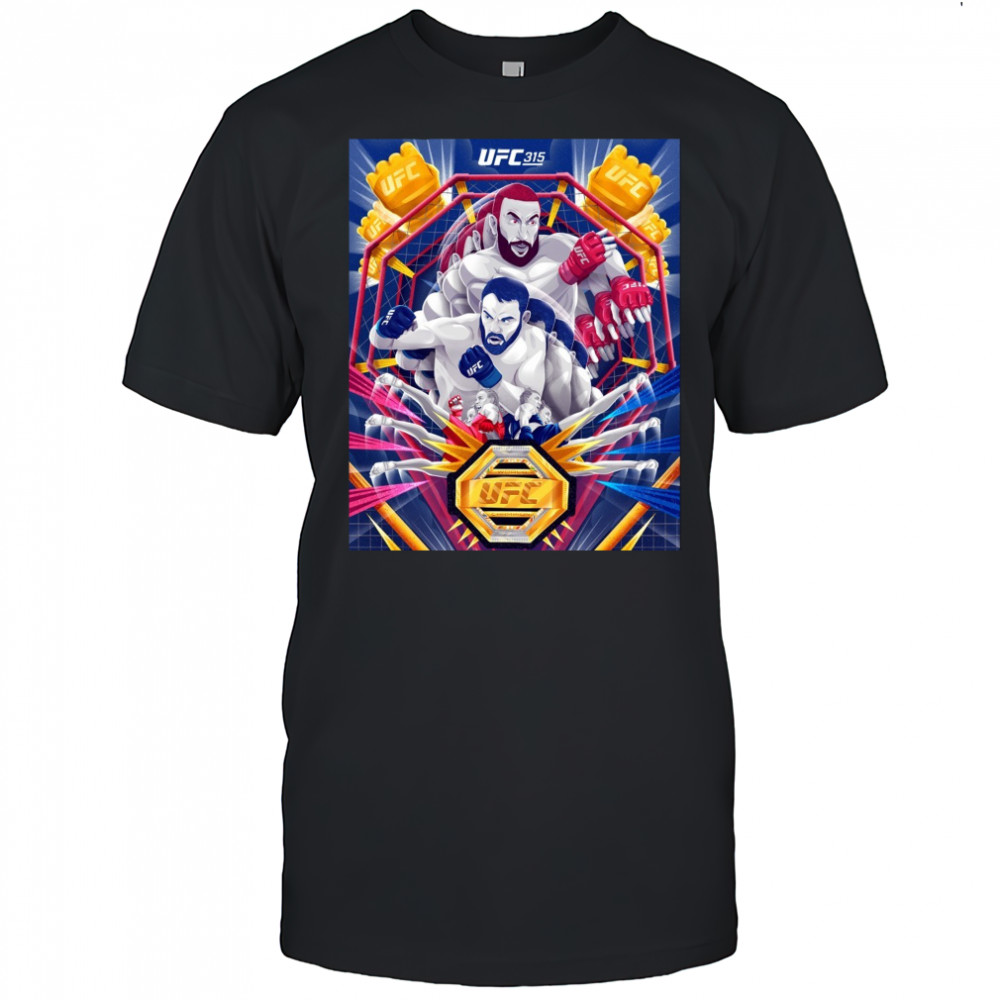 UFC 315 World Champion Artist Series 2025 Poster t-shirt