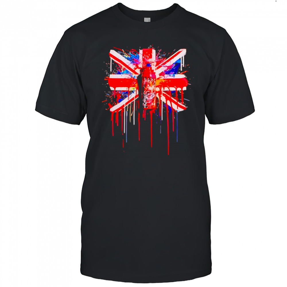 Union Jack Graphic spray paint shirt