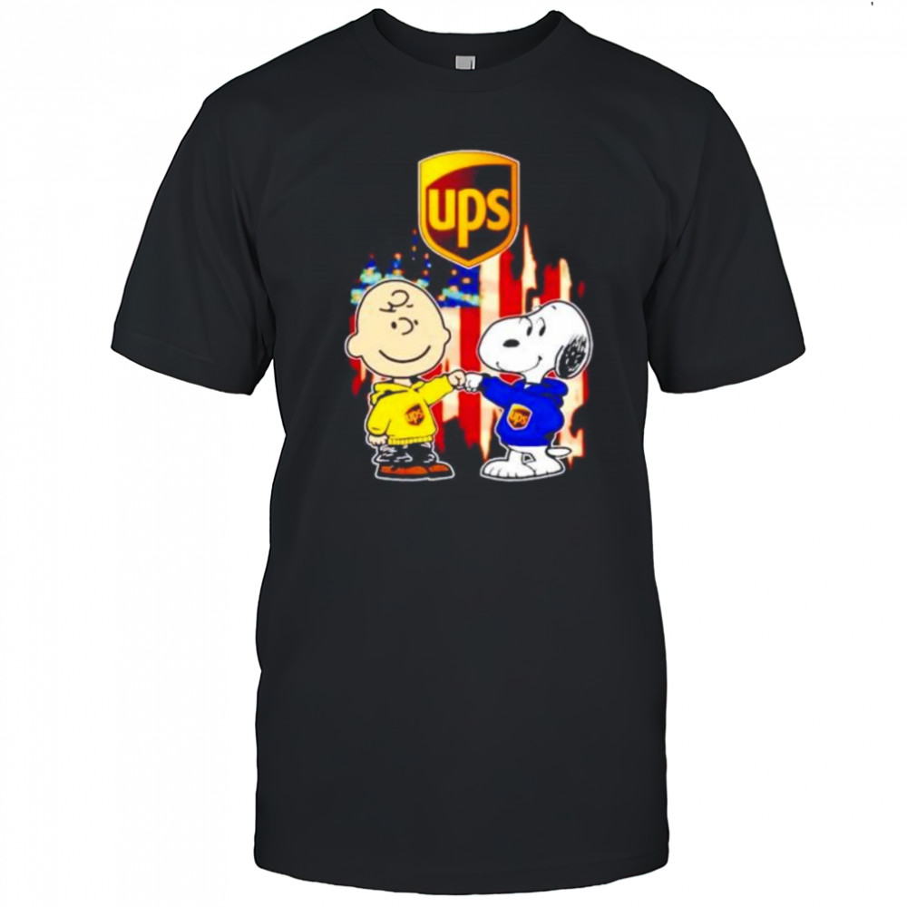 UPS Charlie Brown and Snoopy shirt