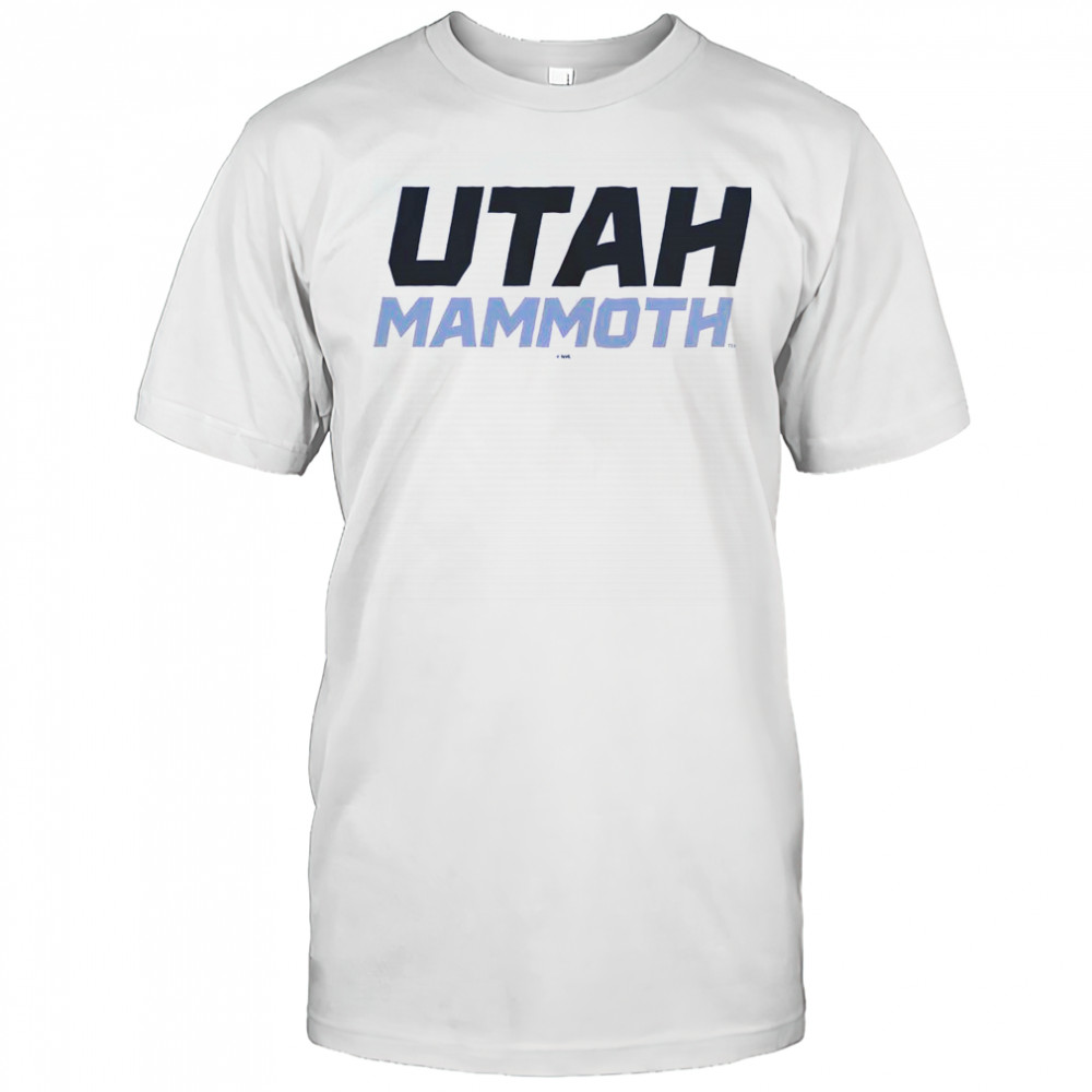 Utah Mammoth Wordmark Logo T-Shirt