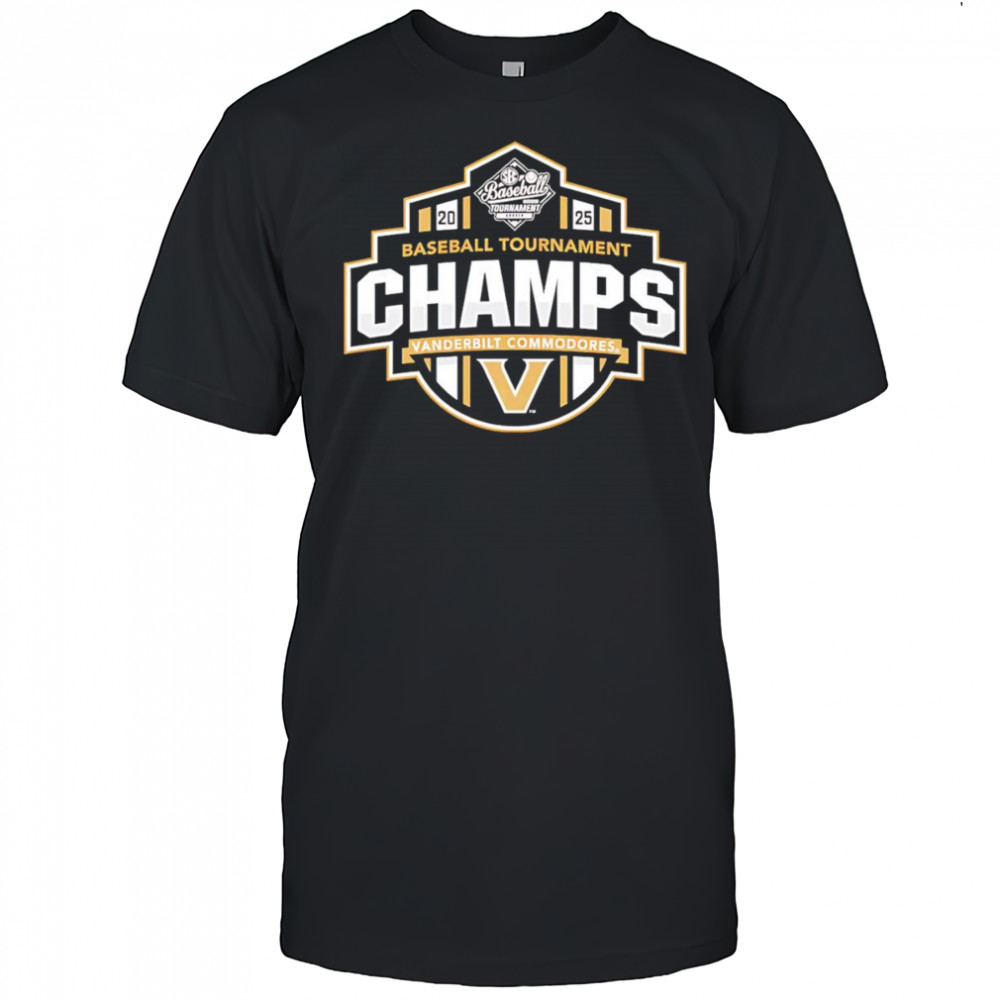 Vanderbilt Commodores 2025 SEC Baseball Tournament Champions shirt
