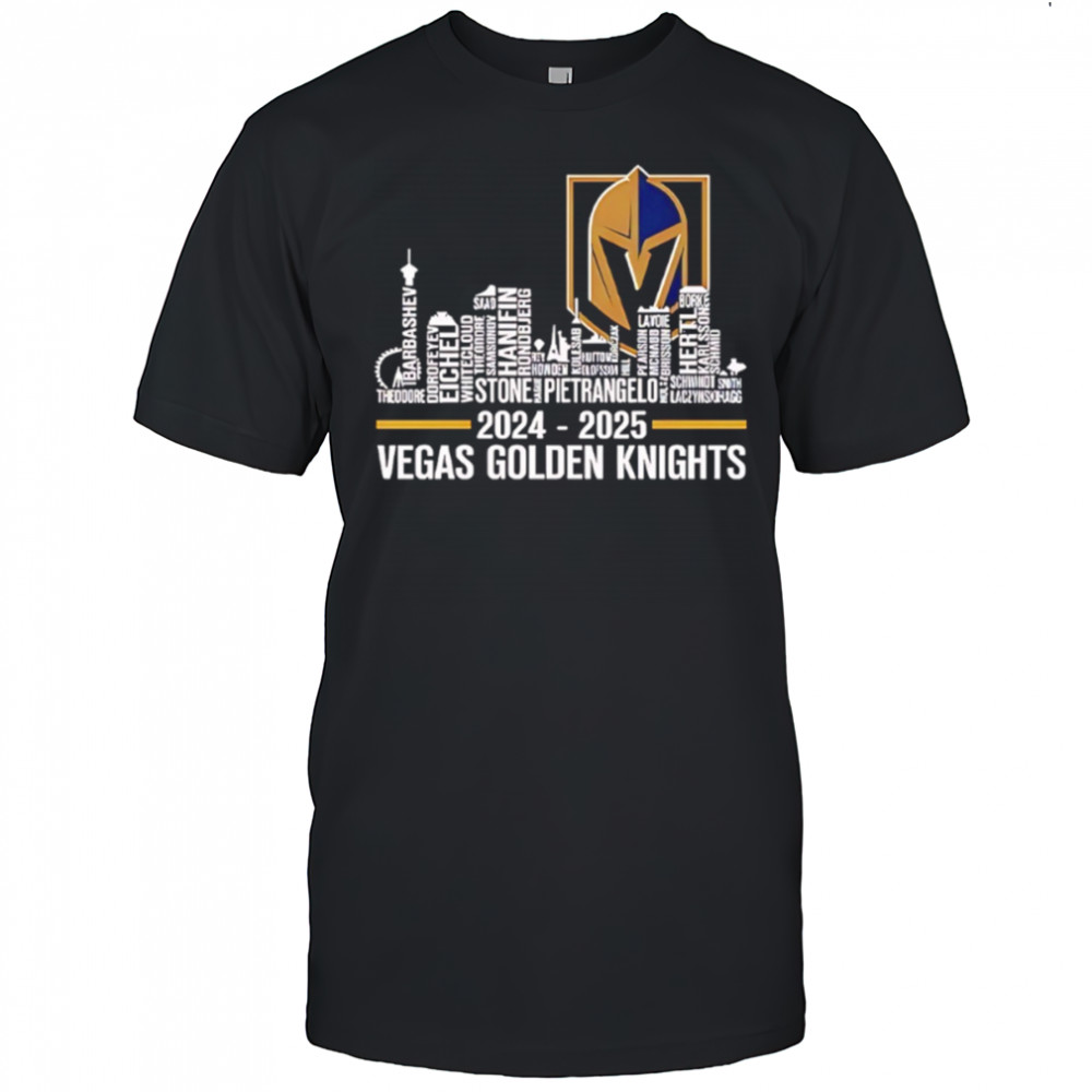 Vegas Golden Knights 2024 2025 City Skyline shirt