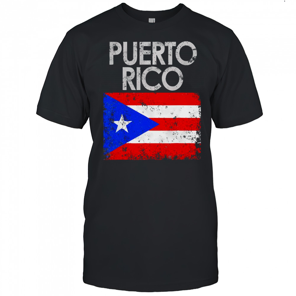 Vintage Puerto Rico Puerto Rican Flag Pride T-Shirt