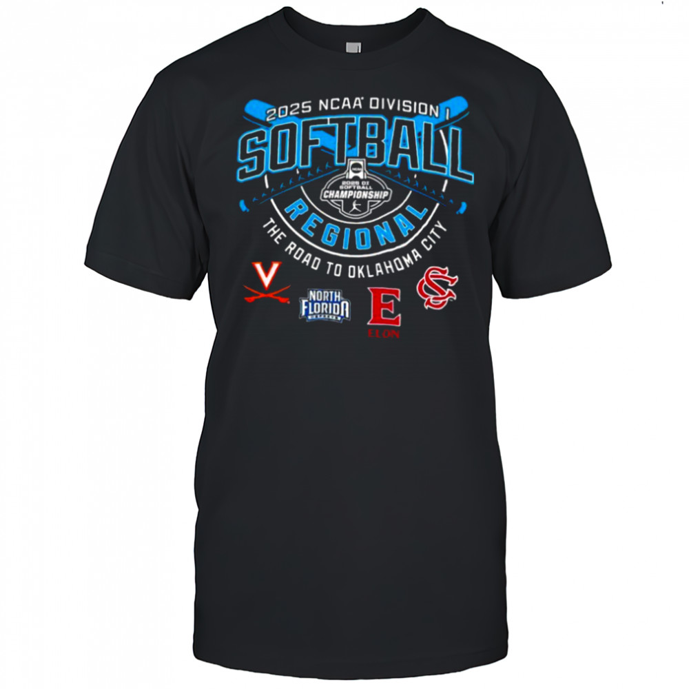 Virginia North Florida Elon Phoenix NCAA Division I Softball Regional 2025 shirt