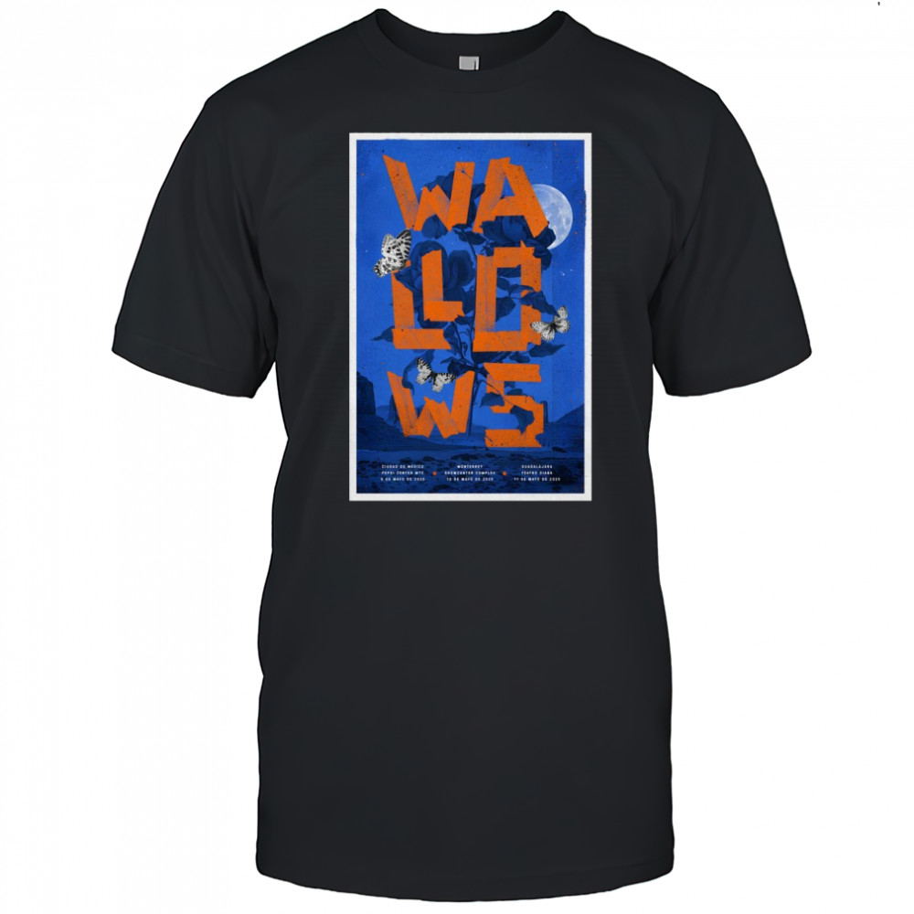 Wallows World Tour May 9-10-11 2025 Pepsi Center Wtc Showcenter Complex Teatro Diana t-shirt