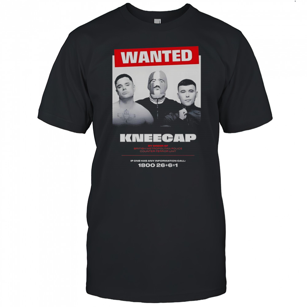 Wanted Kneecap By Order Of British Metropolitan Police Counter-Terror T-Shirt