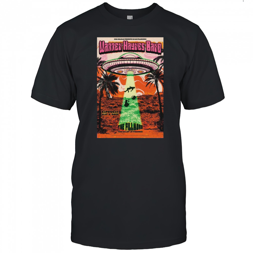 Warren Haynes Band The Fillmore in San Francisco CA Saturday May 3 2025 Tour t-shirt