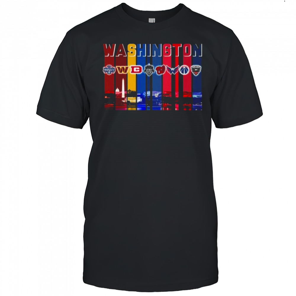 Washington Commanders Capitals Washington Mystics Nationals Sport City Shirt