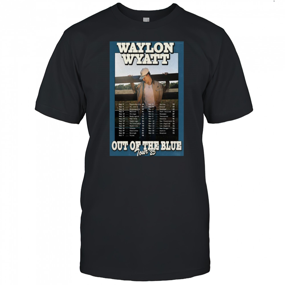 Waylon Wyatt Washington DC Out Of The Blue Tour September – November 2025 t-shirt
