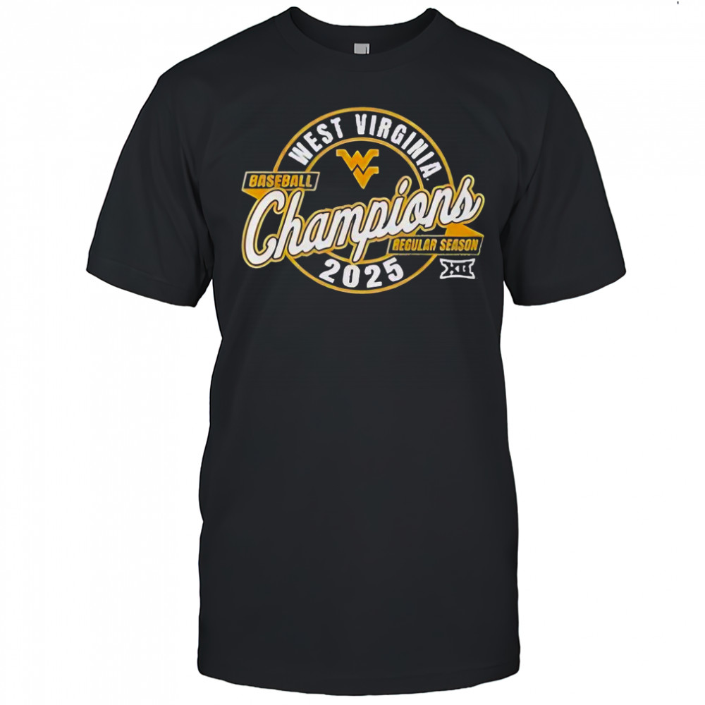 West Virginia Baseball Regular Season XII Champions 2025 T-Shirt
