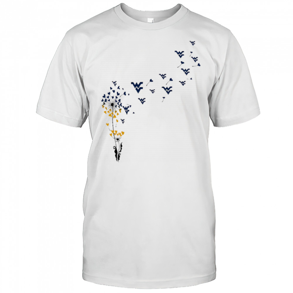 West Virginia Mountaineers Heart Dandelion shirt