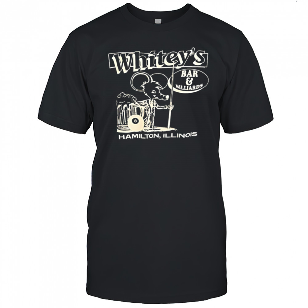 Whitey’s Bar Billiards Hamilton Illinois shirt