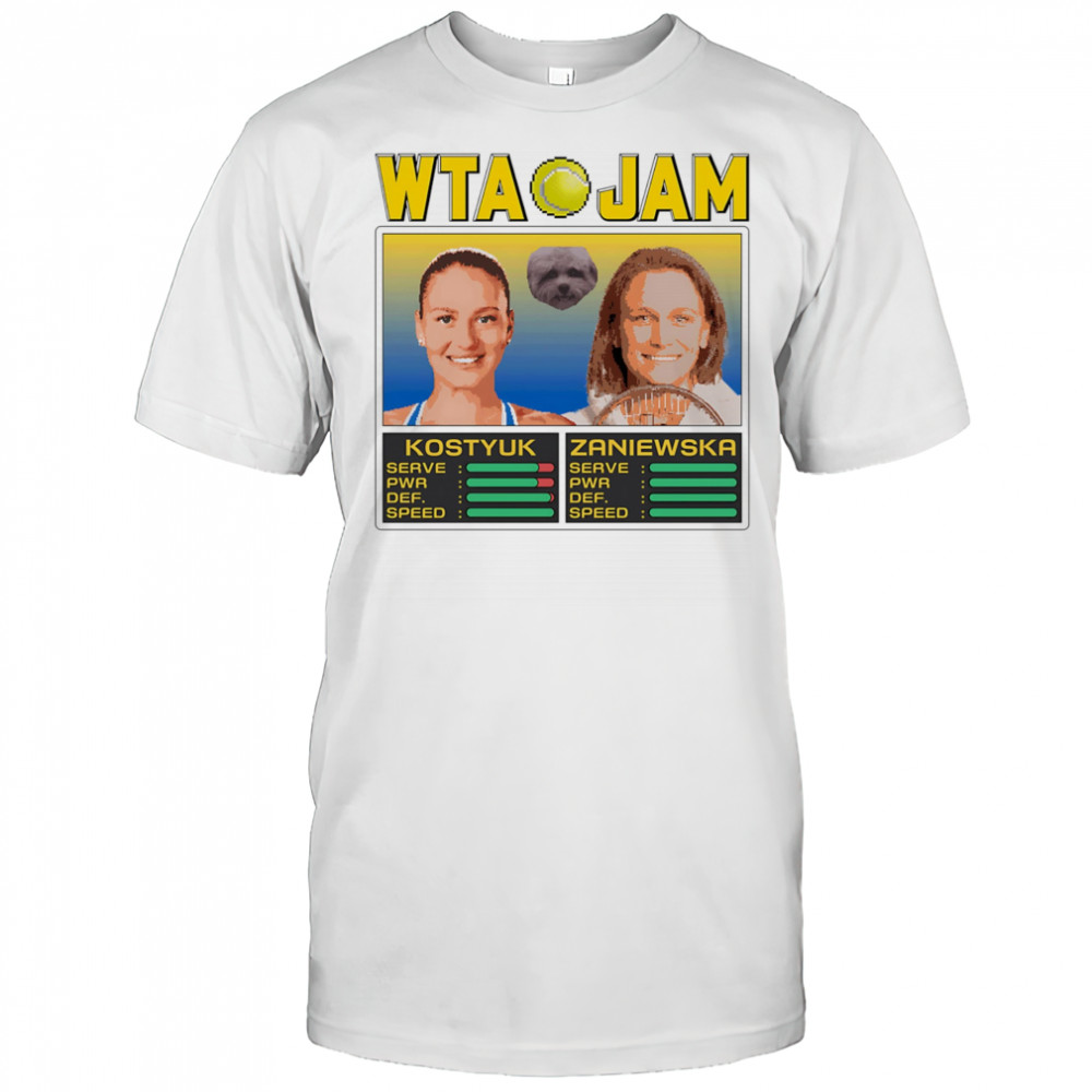 WTA Jam Kostyuk and Zaniewska shirt