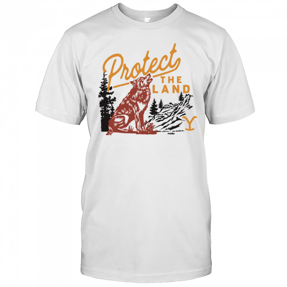 Yellowstone Protect the Land Wolf shirt