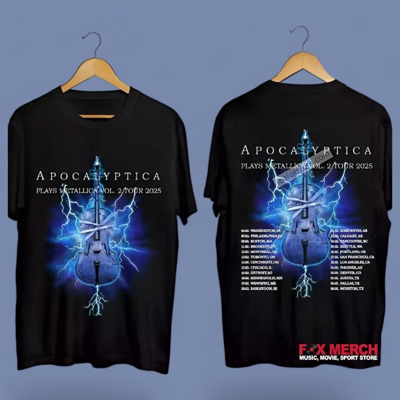 2025 Apocalyptica Tour Black T-Shirt