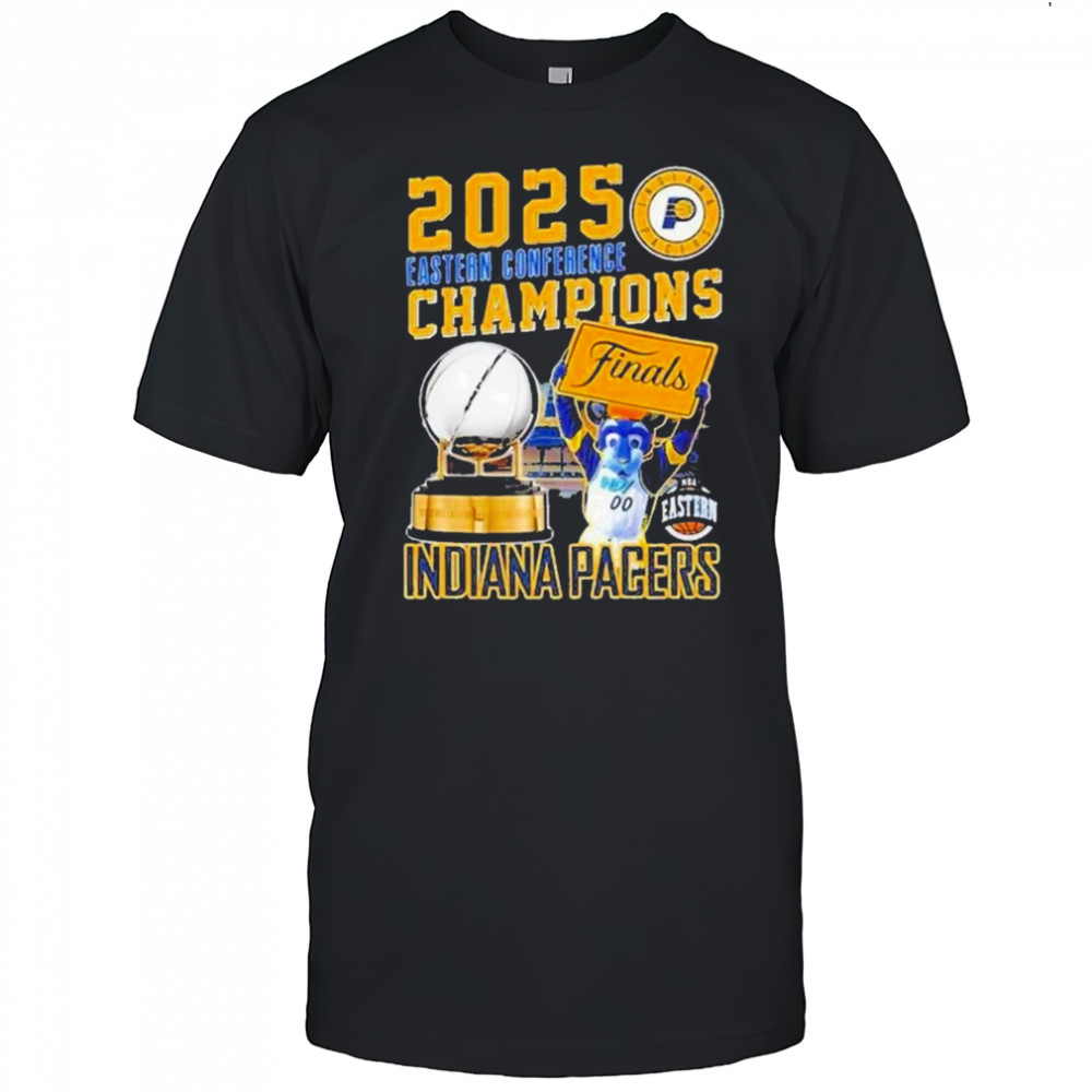 2025 Eastern Conference Champions Finals Indiana Pacers NBA Mascot shirt