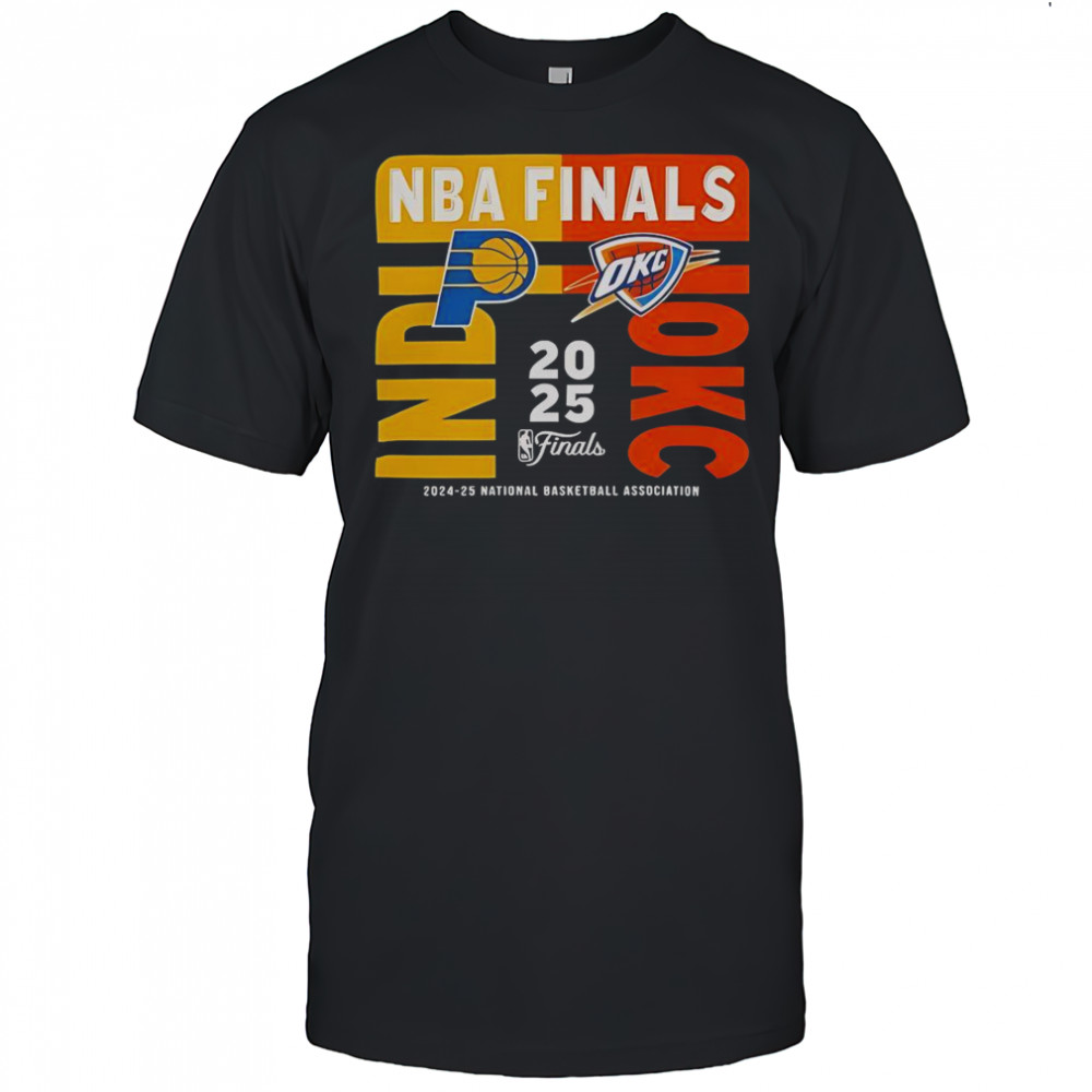 2025 NBA Finals Matchup Indiana Pacers Vs OKC Thunder T-Shirt
