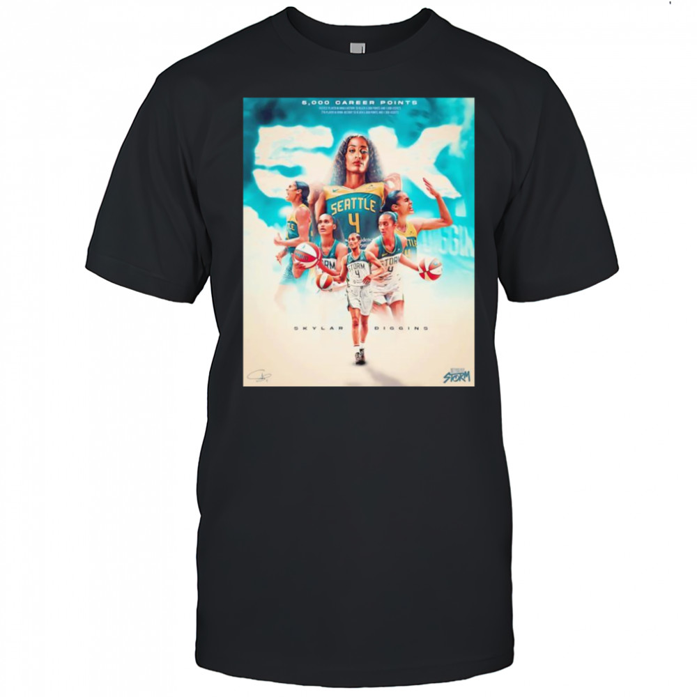 5000 career points Skylar Diggins shirt