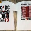 ACDC Highway To Hell USA Tour 1979 Classic T-Shirt