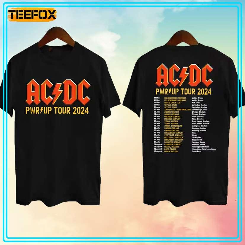 ACDC Pwr Up World Tour 2024 Unisex T-Shirt