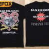 Bad Religion Generator Summer Tour 1992 T-Shirt