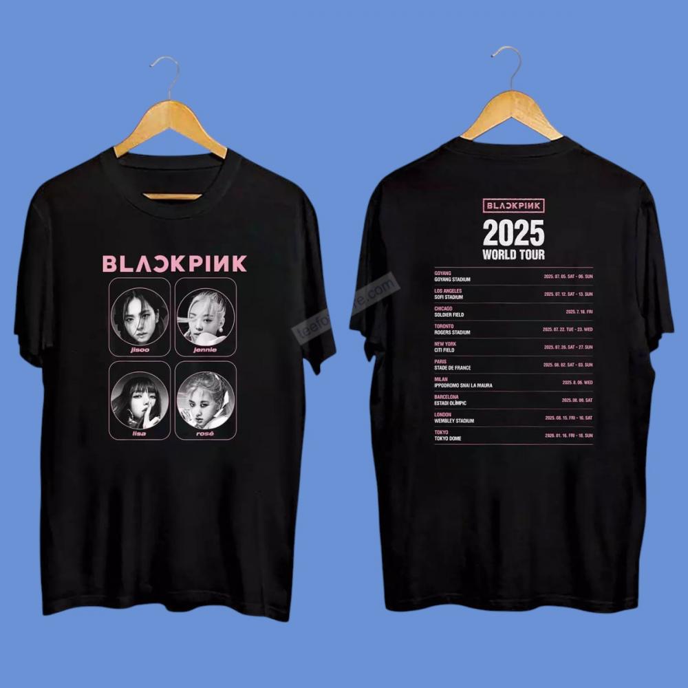 Black Pink World Tour 2025 Shirt
