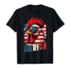 Chicken Merica USA Flag Chicken Lover 4th of July T-Shirt
