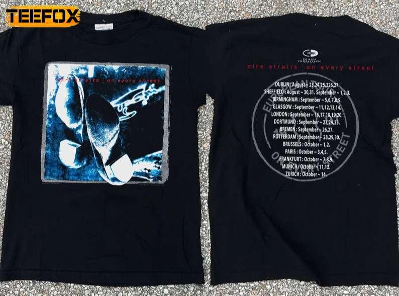 Dire Straits On Every Street Tour 1992 Short-Sleeve T-Shirt