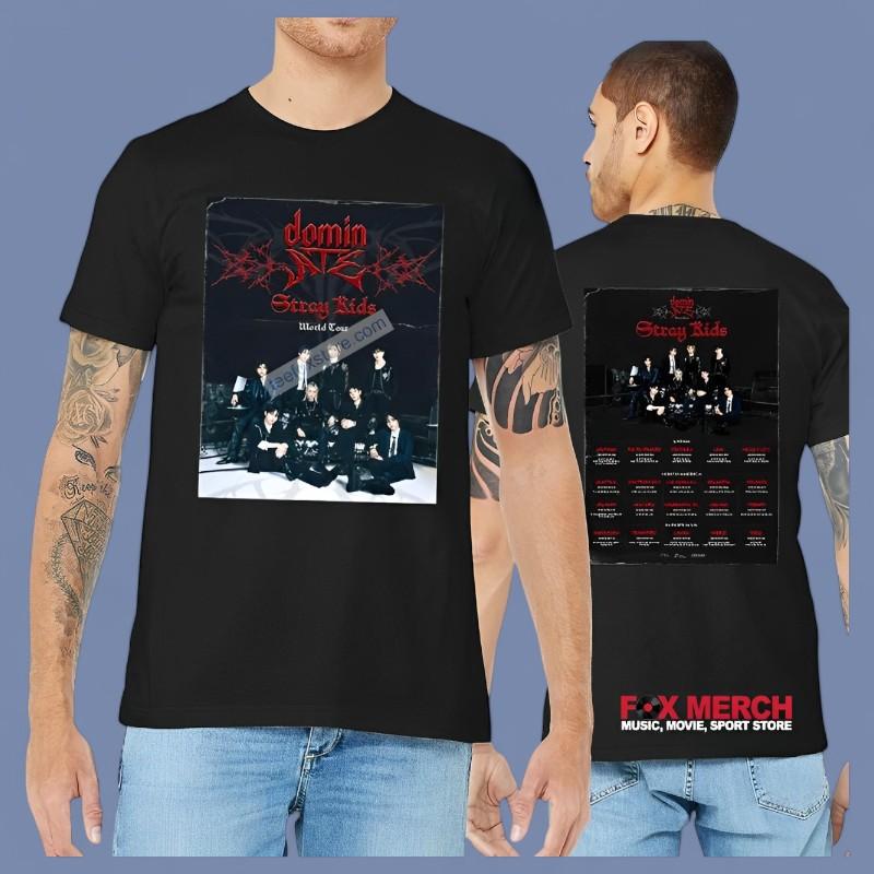 Dominate World Tour 2025 Stray Kids Concert T-Shirt For Fans
