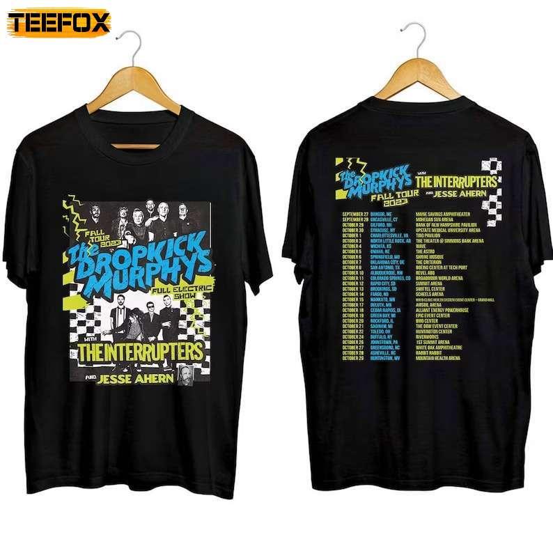 Dropkick Murphys 2023 Fall Tour With The Interrupters Concert Short-Sleeve T-Shirt