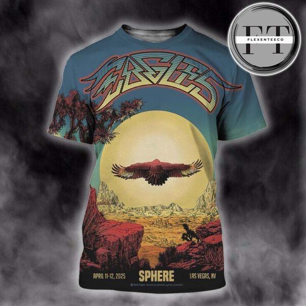 Eagles Music Show At Sphere Las Vegas NV On April 11-12th 2025 All Over Sprint Shirt
