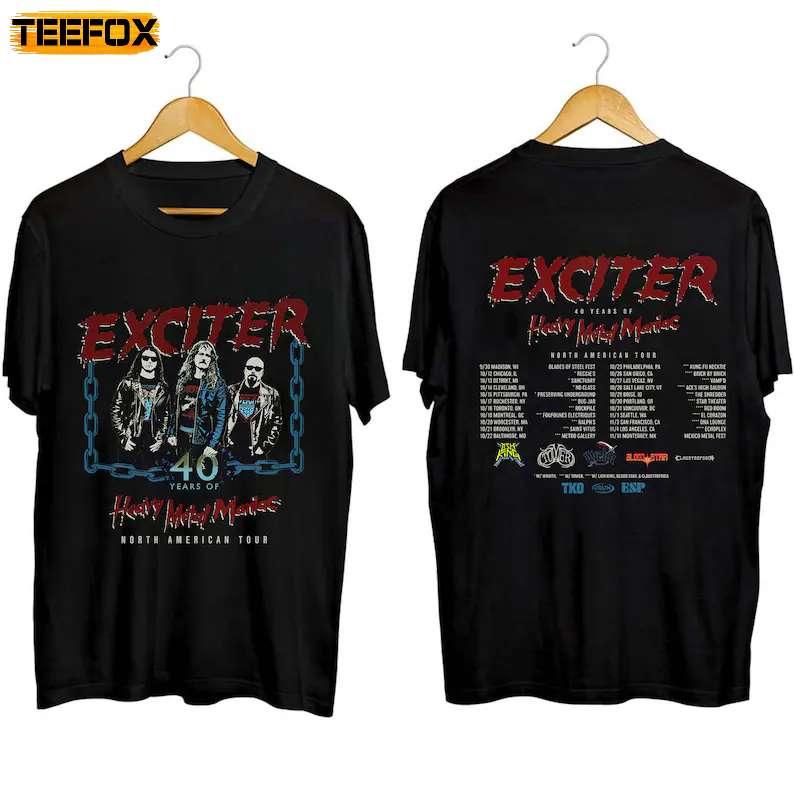 Exciter 40 years of Heavy Metal Maniac Tour 2023 Adult Short-Sleeve T-Shirt