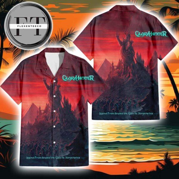 Gloryhammer Legends From Beyond The Galactic Terrorvortex Album Cover 2025 Summer Hawaiian Shirt Gloryhammer Legends From Beyond The Galactic Terrorvortex Album Cover 2025 Summer Hawaiian Shirt