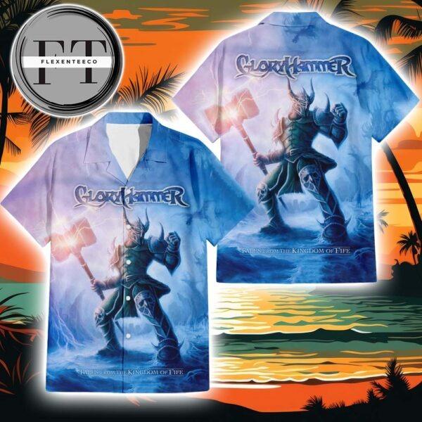 Gloryhammer Tales From The Kingdom Of Fife Album Cover 2025 Summer Hawaiian Shirt
