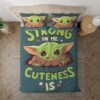 Housse De Couette Baby Yoda Strong In Me La Gentillesse Est Mignonne Baby Yoda Parure de lit Ensemble De Literie