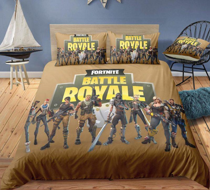 Housse De Couette Battle Royale Fortnite Gamer Tous Les Personnages 04 Parure de lit Ensemble De Literie