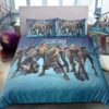 Housse De Couette Bleu Fortnite Gamer Tous Les Personnages Parure de lit Ensemble De Literie