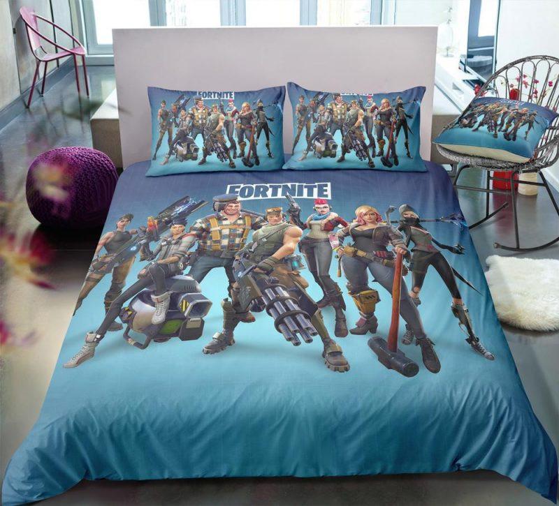 Housse De Couette Bleu Fortnite Gamer Tous Les Personnages Parure de lit Ensemble De Literie Housse De Couette Bleu Fortnite Gamer Tous Les Personnages Parure de lit Ensemble De Literie