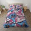 Housse De Couette Disney Lilo Et Stitch Et Angel Love Saint Valentin Parure de lit Ensemble De Literie